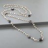Collana A Nodo Orafo Rosato Con Quarzo Citrino E Granato