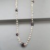 Collana A Nodo Orafo Rosato Con Quarzo Citrino E Granato