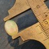 Opale Etiope 'Welo' Naturale Forma Ovale Piatto Cabochon Liscio Fatto a Mano 7,6X10,6X4,5mm 1.70 Carati 1pz