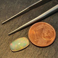 Opale Etiope 'Welo' Naturale Forma Cuscino Piatto Cabochon Liscio Fatto a Mano 7x11x4mm A 1,85 Carati 1pz