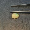 Opale Etiope 'Welo' Naturale Forma Goccia Piatto Cabochon Liscio Fatto a Mano 7x9x4mm 1,20 Carati 1pz