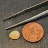 Opale Etiope 'Welo' Naturale Forma Goccia Piatto Cabochon Liscio Fatto a Mano 7x9x4mm 1,20 Carati 1pz
