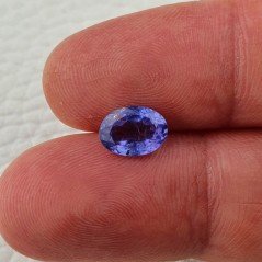 Tanzanite Naturale Taglio Ovale Sfaccettata Fatto a Mano Gemma Sciolta 6x9mm 1,70 Carati 1pz