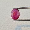Rubino Naturale Trattato Taglio Ovale Sfaccettata Fatto a Mano 11x9x4mm 3,15 Carati 1pz