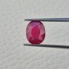 Rubino Naturale Trattato Taglio Ovale Sfaccettata Fatto a Mano 08x10mm 3,80 Carati 1pz