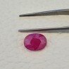 Rubino Naturale Trattato Taglio Ovale Sfaccettata Fatto a Mano 08x11mm 3,70 Carati 1pz