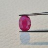 Rubino Naturale Trattato Taglio Ovale Sfaccettata Fatto a Mano 08x11mm 3,70 Carati 1pz