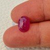 Rubino Naturale Trattato Taglio Ovale Sfaccettata Fatto a Mano 08x11mm 3,70 Carati 1pz