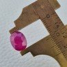 Rubino Naturale Trattato Taglio Ovale Sfaccettata Fatto a Mano 08x11mm 3,70 Carati 1pz