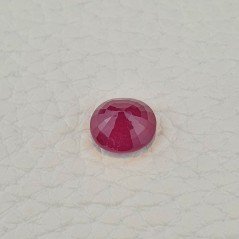 Rubino Naturale Trattato Taglio Ovale Sfaccettata Fatto a Mano 10x9x5mm 4,10 Carati 1pz