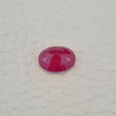 Rubino Naturale Trattato Taglio Ovale Sfaccettata Taglio a Mano 08x11mm 4,05 Carati 1pz