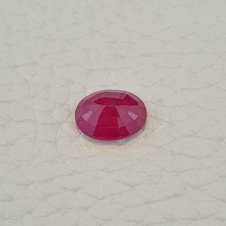 Rubino Naturale Trattato Taglio Ovale Sfaccettata Taglio a Mano 08x11mm 4,05 Carati 1pz