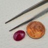 Rubino Naturale Trattato Taglio Ovale Sfaccettata Taglio a Mano 08x11mm 4,05 Carati 1pz