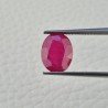 Rubino Naturale Trattato Taglio Ovale Sfaccettata Taglio a Mano 08x11mm 4,05 Carati 1pz