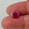 Rubino Naturale Trattato Taglio Ovale Sfaccettata Taglio a Mano 08x11mm 4,05 Carati 1pz