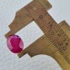 Rubino Naturale Trattato Taglio Ovale Sfaccettata Taglio a Mano 08x11mm 4,05 Carati 1pz