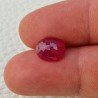 Rubino Naturale Trattato Taglio Ovale Sfaccettata Fatto a Mano 08x10mm 4,00 Carati 1pz
