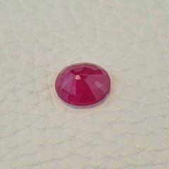 Rubino Naturale Trattato Taglio Ovale Sfaccettata Fatto a Mano 10x11x5,5mm 5,40 Carati 1pz