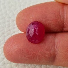 Rubino Naturale Trattato Taglio Ovale Sfaccettata Fatto a Mano 10x11x5,5mm 5,40 Carati 1pz Rubino Naturale Trattato Taglio Ovale Sfaccettata Fatto a Mano 10x11x5,5mm 5,40 Carati 1pz