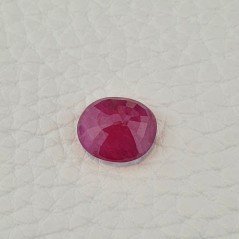 Rubino Naturale Trattato Taglio Ovale Sfaccettata Fatto a Mano 11x10x5,30mm 5,00 Carati 1pz