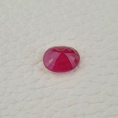 Rubino Naturale Trattato Taglio Ovale Sfaccettata Fatto a Mano 10x12mm 5,35 Carati 1pz