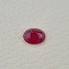 Rubino Naturale Trattato Taglio Ovale Sfaccettata Fatto a Mano 09x12mm 5,45 Carati 1pz