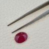 Rubino Naturale Trattato Taglio Ovale Sfaccettata Fatto a Mano 09x12mm 5,45 Carati 1pz