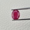 Rubino Naturale Trattato Taglio Ovale Sfaccettata Fatto a Mano 09x12mm 5,45 Carati 1pz