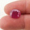 Rubino Naturale Trattato Taglio Ovale Sfaccettata Fatto a Mano 10x12mm 4,75 Carati 1pz