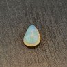 Opale Etiope 'Welo' Naturale Forma Goccia Piatto Cabochon Liscio Fatto a Mano 11x8x7mm 2,35 Carati 1pz