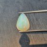 Opale Etiope 'Welo' Naturale Forma Goccia Piatto Cabochon Liscio Fatto a Mano 11x8x7mm 2,35 Carati 1pz