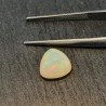 Opale Etiope 'Welo' Naturale Forma Goccia Piatto Cabochon Liscio Fatto a Mano 9x9x6,5mm 2,55 Carati 1pz