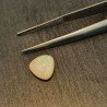 Opale Etiope 'Welo' Naturale Forma Goccia Piatto Cabochon Liscio Fatto a Mano 9x9x6,5mm 2,55 Carati 1pz