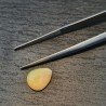 Opale Etiope 'Welo' Naturale Forma Goccia Piatto Cabochon Liscio Fatto a Mano 10x8x6mm 1,95 Carati 1pz