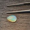 Opale Etiope 'Welo' Naturale Forma Goccia Piatto Cabochon Liscio Fatto a Mano 10x8x4mm 1,40 Carati 1pz