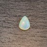 Opale Etiope 'Welo' Naturale Forma Goccia Piatto Cabochon Liscio Fatto a Mano 10x8x4mm 1,40 Carati 1pz