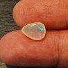Opale Etiope 'Welo' Naturale Forma Goccia Piatto Cabochon Liscio Fatto a Mano 10x8x4mm 1,40 Carati 1pz