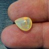 Opale Etiope 'Welo' Naturale Forma Goccia Piatto Cabochon Liscio Fatto a Mano 10x8x6mm 2,10 Carati 1pz