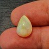 Opale Etiope 'Welo' Naturale Forma Goccia Piatto Cabochon Liscio Fatto a Mano 13X10X6,60mm 3,45 Carati 1pz