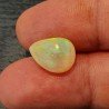 Opale Etiope 'Welo' Naturale Forma Goccia Piatto Cabochon Liscio Fatto a Mano 13X10X6,60mm 3,45 Carati 1pz
