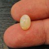 Opale Etiope 'Welo' Naturale Forma Ovale Piatto Cabochon Liscio Fatto a Mano 10X7X4mm 1.35 Carati 1pz
