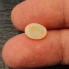 Opale Etiope 'Welo' Naturale Forma Ovale Piatto Cabochon Liscio Fatto a Mano 10X7X4mm 1.35 Carati 1pz