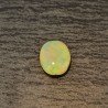Opale Etiope 'Welo' Naturale Forma Ovale Piatto Cabochon Liscio Fatto a Mano 11,4X9X5mm 2,45 Carati 1pz