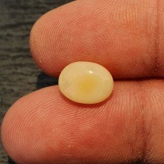 Opale Etiope 'Welo' Naturale Forma Ovale Piatto Cabochon Liscio Fatto a Mano 10X8X5,60mm 2,15 Carati 1pz