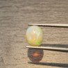 Opale Etiope 'Welo' Naturale Forma Ovale Piatto Cabochon Liscio Fatto a Mano 10X8,5X5mm 1.90 Carati 1pz