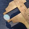 Opale Etiope 'Welo' Naturale Forma Ovale Piatto Cabochon Liscio Fatto a Mano 6,5X8,5X4,5mm 1,20 Carati 1pz
