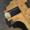 Opale Etiope 'Welo' Naturale Forma Ovale Piatto Cabochon Liscio Fatto a Mano 9X6,40X5mm 1.45 Carati 1pz