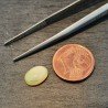 Opale Etiope 'Welo' Naturale Forma Ovale Piatto Cabochon Liscio Fatto a Mano 9X7X3,4mm 1.10 Carati 1pz