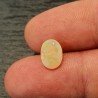 Opale Etiope 'Welo' Naturale Forma Ovale Piatto Cabochon Liscio Fatto a Mano 9X7X3,4mm 1.10 Carati 1pz