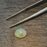 Opale Etiope 'Welo' Naturale Forma Ovale Piatto Cabochon Liscio Fatto a Mano 10X8X4mm 1.65 Carati 1pz